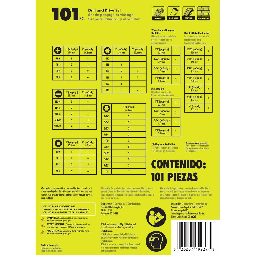 101-Piece Drill and Drive Set - Super Arbor