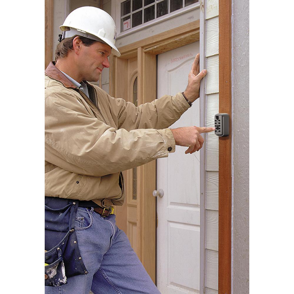 Portable 3-Key Lock Box with Pushbutton Combination Lock - Super Arbor