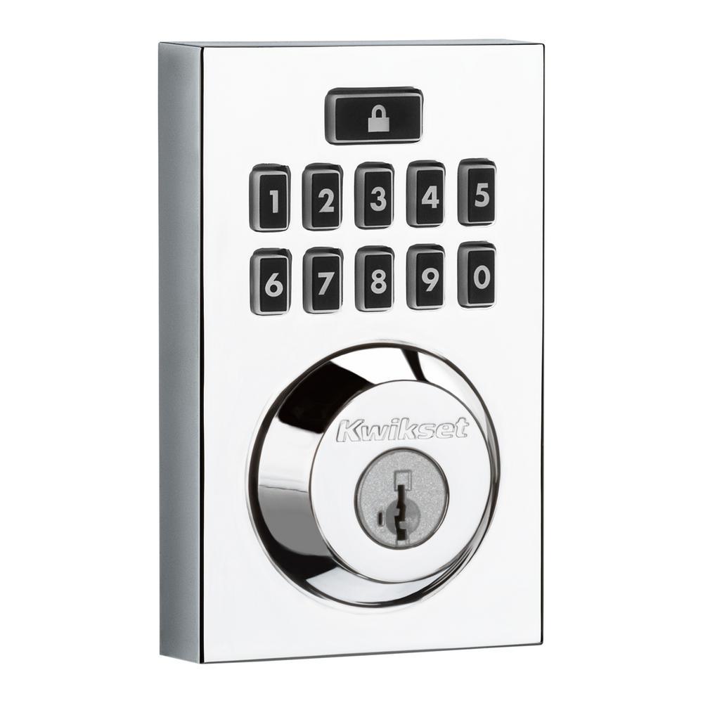Z-Wave SmartCode 914 Contemporary Single Cylinder Satin Nickel Electronic Deadbolt Featuring SmartKey Security - Super Arbor