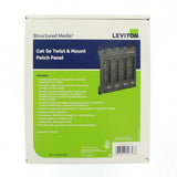 Structured Media Twist and Mount Patch Panel with 24 Cat 5e Ports - Black - Super Arbor