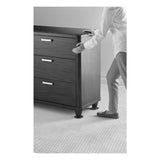 Scotch 4 in. Gray/Black Round Reusable Furniture Sliders (4-Pack) - Super Arbor
