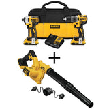 20-Volt Max Lithium-Ion Cordless Combo Kit (10-Tool) w/ (2) Batteries 2.0Ah, Charger & Tool Bag - Super Arbor