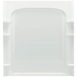 Ensemble Curve 60 in. x 1-1/4 in. x 72-1/2 in. 1-Piece Direct-to-Stud Alcove Back Shower Wall in White - Super Arbor