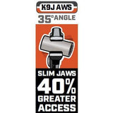 Crescent 8 in. Z2 K9 Straight Jaw Tongue and Groove Dual Material Grip Pliers