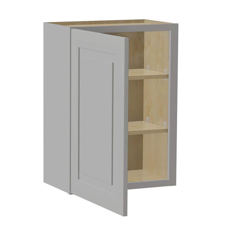 Home Decorators Collection Grayson 21 in. W x 12 in. D x 30 in. H Assembled Plywood Wall Kitchen Cabinet in Pearl Gray with Soft Close