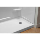 Ensemble 30 in. x 60 in. Single Threshold Right-Hand Shower Base in White - Super Arbor
