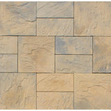 Patio-on-a-Pallet 10 ft. x 10 ft. Concrete Gray Basket weave Yorkstone Paver (37 Pieces/100 Sq. Ft) - Super Arbor