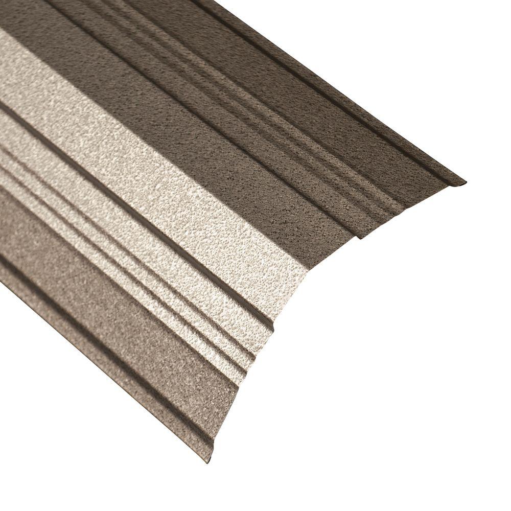 14 in. x 10.5 ft. Galvalume Universal Ridge Cap - Super Arbor