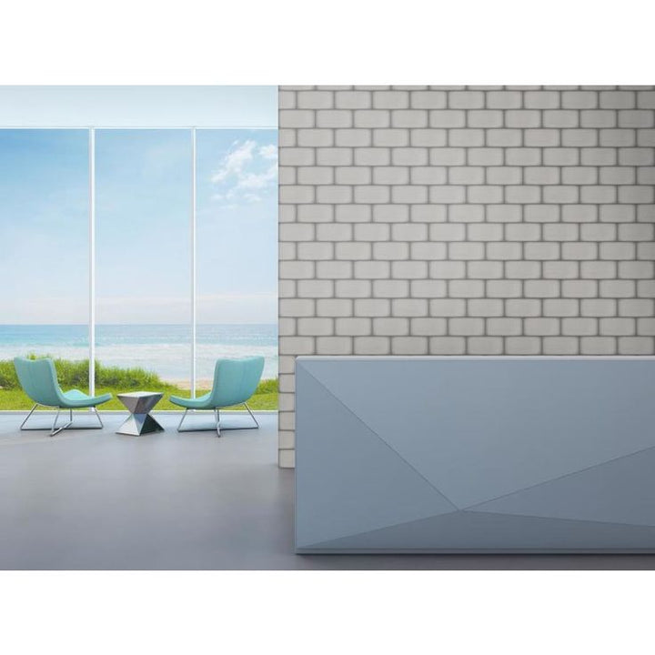 Emser Ombre 16-Pack Silver 6-in x 12-in Glazed Ceramic Subway Wall Tile