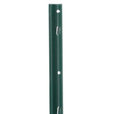 Everbilt 1-1/4 in. x 3/4 in. x 3 ft. 14-Gauge Green Steel U-Fence Post with Anchor Plate