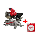 M18 FUEL 18-Volt Lithium-Ion Brushless Cordless 7-1/4 in. Dual Bevel Sliding Compound Miter Saw Kit with Extra Blade - Super Arbor