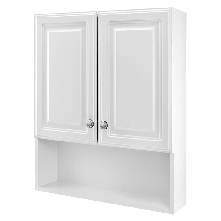 23-1/8 in. W x 27-7/8 in. H Framed Surface-Mount Bathroom Medicine Cabinet in White