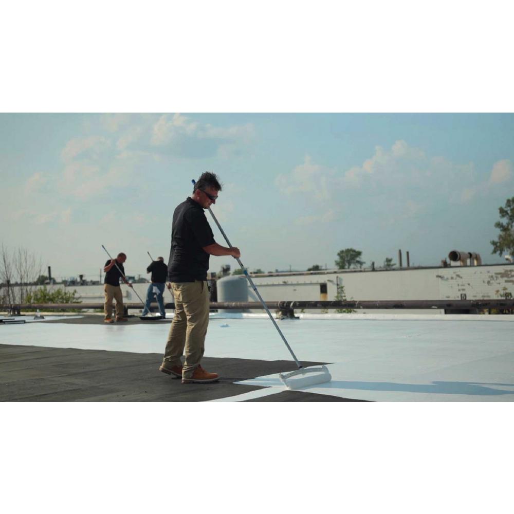 TekTop 5 Gal. Tan 100% Silicone High Solids Roof Coating - Super Arbor