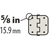 3-1/2 in. x 5/8 in. Radius Satin Brass Door Hinge Value Pack (48-Pack)