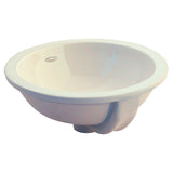 American Standard Orbit Under Counter Undermount Bathroom Sink, Round, White, 15-1/2 in.