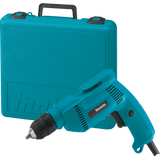 Makita 4.9 Amp 3/8 in. Corded Low-Noise (79 dB) Variable Speed Drill with Keyless Chuck and Hard Case (6408K)