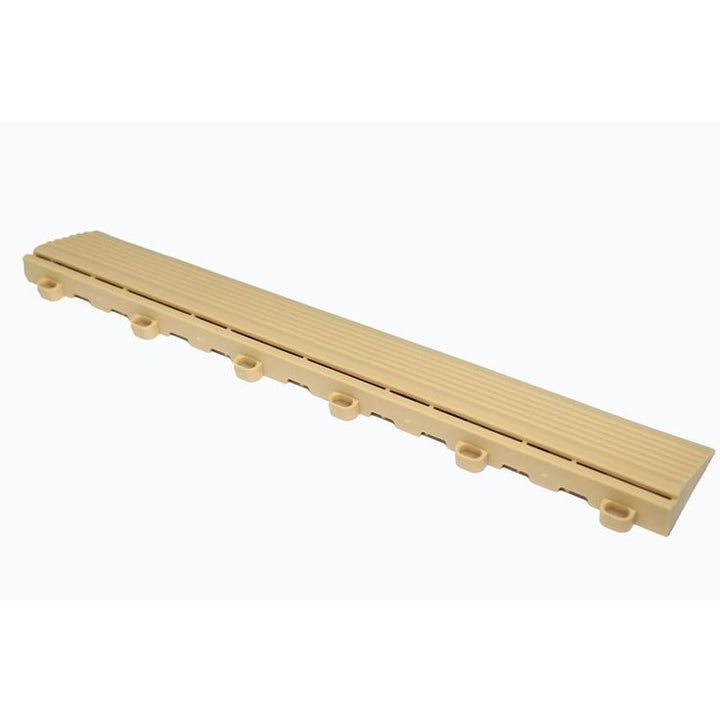 Swisstrax 15.75 in. Mocha Java Looped Edging for 15.75 in. Swisstrax Modular Tile Flooring (2-Pack)