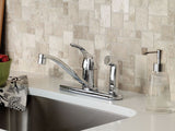 Adler Single-Handle Low Arc Standard Kitchen Faucet in Chrome