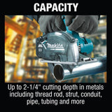 18-Volt LXT Lithium-Ion Brushless Cordless 5-7/8 in. Metal Cutting Saw with Electric Brake and Chip Collector Tool-Only