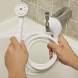 1-Spray 2 in. Single Wall Mount Handheld Shower Head in White - Super Arbor