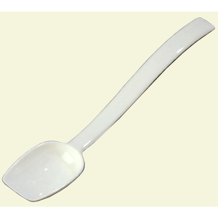 Polycarbonate White Buffet Spoons Set of 12