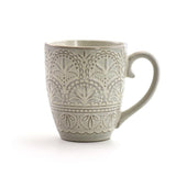 16-Piece Modern White Lace Stoneware Dinnerware Set (Service for 4)