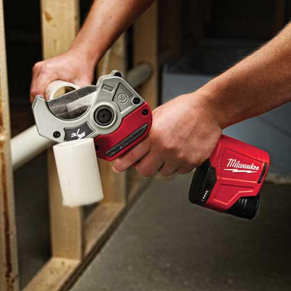 M12 12-Volt Lithium-Ion Cordless PVC Shear Kit W/ M12 HACKZALL Reciprocating Saw - Super Arbor