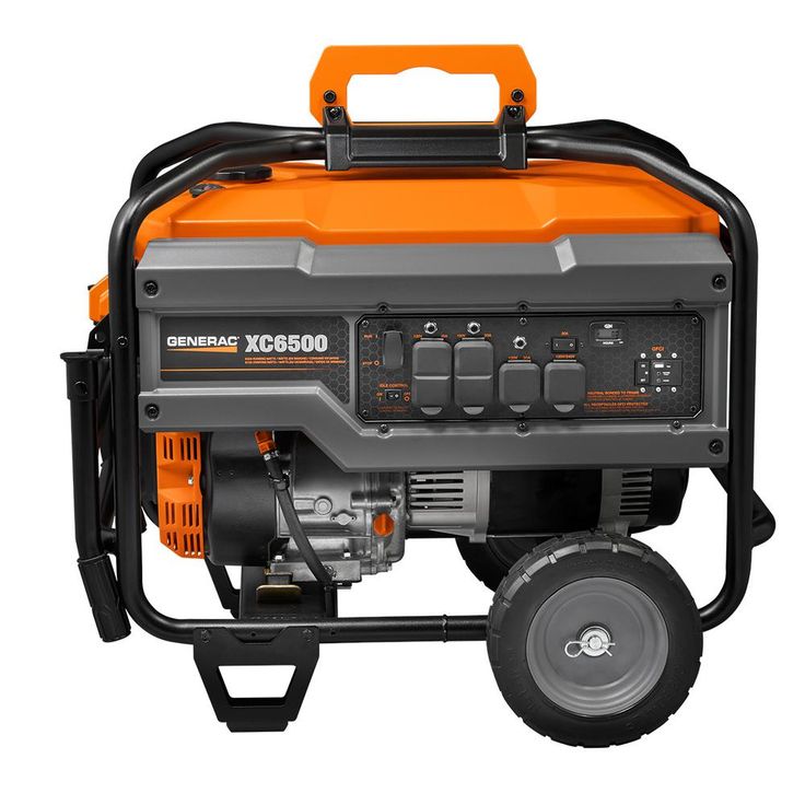 Generac XC 6500-Watt Gasoline Powered Portable Generator, CARB Compliant