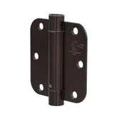 3-1/2 in. Oil-Rubbed Bronze 5/8 in. Radius Adjustable Spring Door Hinge - Super Arbor