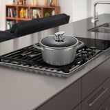 8.7 in ARTMARTIN Non-Stick Ceramic Coated Stockpot and Glass Lid Induction Bottom