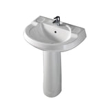 Barclay Products Wynne 705 Pedestal Combo Bathroom Sink in White