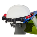 600 Lumens LED USB Rechargeable Low-Profile Hard Hat Headlamp w/BOLT White Type 1 Class C Full Brim Vented Hard Hat - Super Arbor