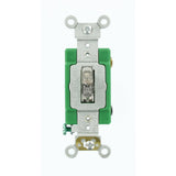 30 Amp Industrial Grade Heavy Duty Double-Pole Pilot Light Toggle Switch, Red - Super Arbor
