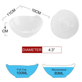 4.3 in. White Ceramic Ramekins Souffle Dishes Serving Bowls Set (Set of 12)