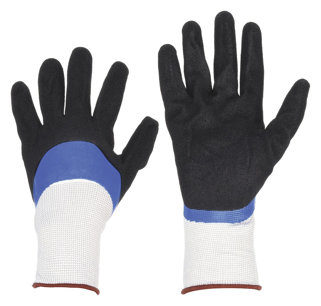 CONDOR Nitrile Coated Gloves - ANSI Abrasion Level 4, Double Dipped