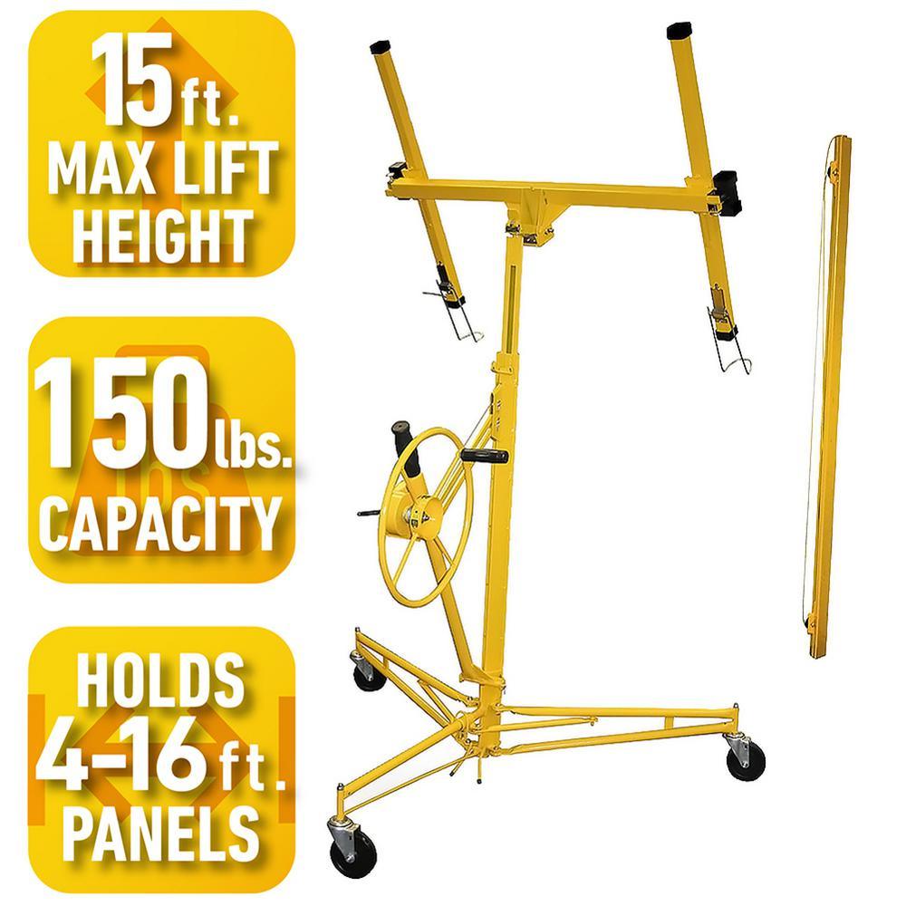11 ft. Drywall Hoist with 6 ft. Extension Combo - Super Arbor