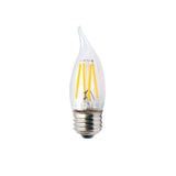 Halco Lighting Technologies 60-Watt Equivalent 5.5-Watt CA10 Dimmable LED Clear Filament Antique Vintage Medium Light Bulb Warm White