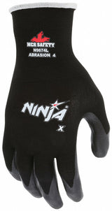 MCR SAFETY Ninja X Coated Gloves, Small, Black
