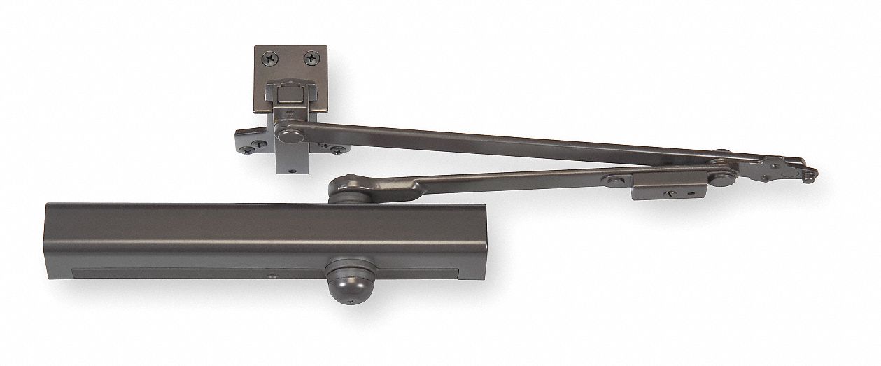 NORTON DOOR CONTROLS Heavy Duty Bronze Door Closer, Top Frame Mount