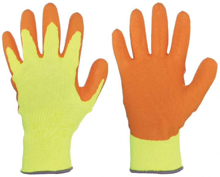 SHOWA Atlas Fit High Visibility Latex Coated Gloves - L