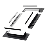 EL-D - Low-Profile Shingle Roof Flashing Kit for PDS & PDX - All Sizes image 2