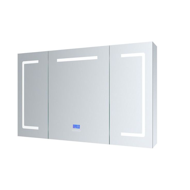 Lesina 48 in. W. x 36 in. H. Recessed or Surface-Mount LED Medicine Cabinet with Defogger