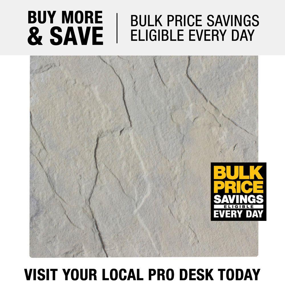 Patio-on-a-Pallet 12 in. x 12 in. x 1.5 in. Gray Variegated Traditional York-Stone Concrete Paver (Pallet of 100-Pieces) - Super Arbor