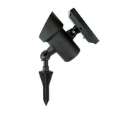 High Lumen Metal Solar Black Outdoor Integrated LED Landscape Spot Light