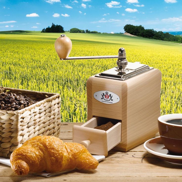 Santiago Natural Beechwood Manual Coffee Mill