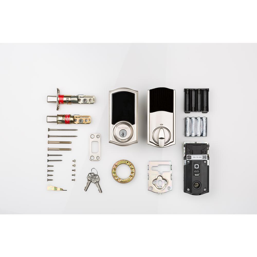 Premis Touchscreen Smart Lock Satin Nickel Single Cylinder Electronic Deadbolt Featuring SmartKey Security - Super Arbor