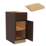 Home Decorators Collection Newport 15 in. W x 24 in. D x 34.5 in. H Assembled Plywood Base Kitchen Cabinet in Manganite with Spice Soft Close LH