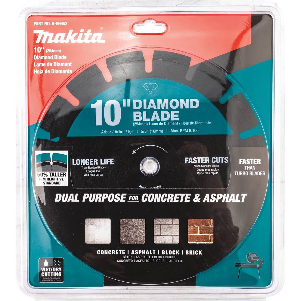10 in. Segmented Rim Dual Purpose Diamond Blade - Super Arbor