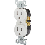15 Amp Tamper-Resistant Duplex Outlet, White (10-Pack) - Super Arbor