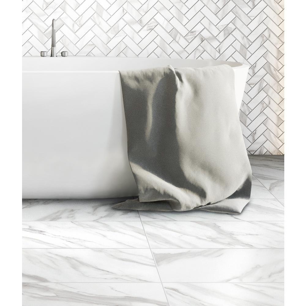 Avante Bianco Marble 12 in. x 24 in. Porcelain Floor and Wall Tile (425.6 sq. ft./pallet) - Super Arbor